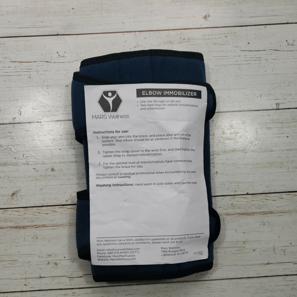 NEW Adult Elbow Brace Immobilizer Stabilizer Splint Support