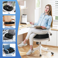 Donut Pillow Seat Cushion Chair Pad for Tailbone Pain Relief and Hemorrhoids, Me