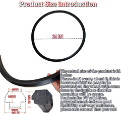 Wheelchair Tires 24 Inch Flat Free Polyurethane Replacement Set Fits All Brands