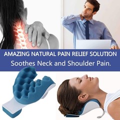 Relaxer Pain Cervical Spine Alignment Neck Pillow Massaging For Deep Relaxation