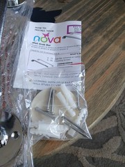 Nova Ortho Med Wall Heavy Duty Steel Grab Bar 12″ CHROME . Open Box