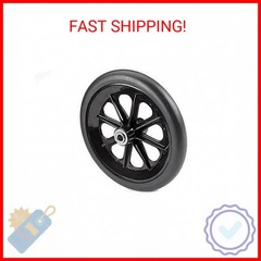 Healthline Wheelchair Replacement Wheels 8″x1″ (1 Pack)