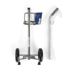 Drive Medical Adjustable Oxygen Cylinder Cart Silver Vein Finish 13002SV-6 1 EA