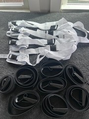 12 pc Safety Bed, Chair Restraints Tie Downs, Gait Belt, Legs, Arms, Wrist Strap
