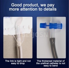 Male Wearable Incontinence Pants Urinal Bag External Silicone Urine Collector