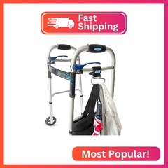 Top Glides Jumbo Swirly Hook for Strollers/Walkers, Silver/Black (Silver)