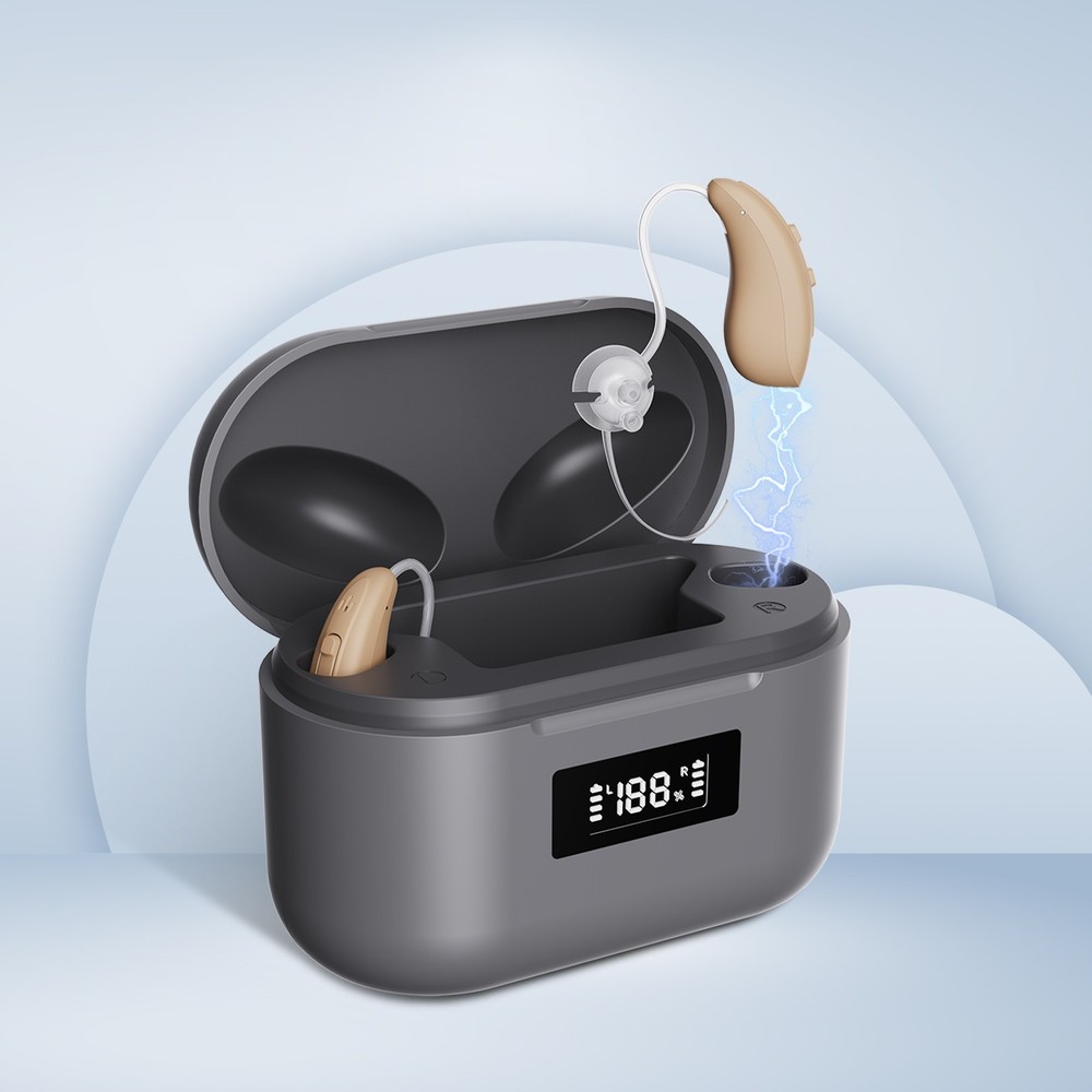 JINGHAO Digital Hearing Amplifier Rechargable Behind Ear Sound Enhancer Device