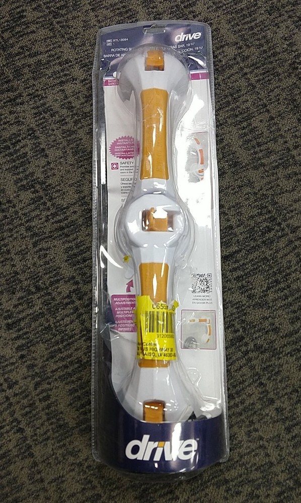 Drive Medical Adjustable Angle Rotating Suction Cup Grab Bar *DAMAGED BOX* 7A