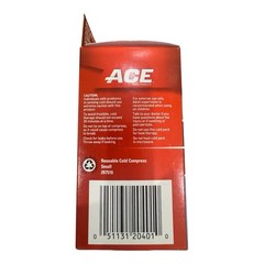 ACE Small Reusable Cold Compress Soft Touch Fabric 5in x 10.75 in (12.7 x 27.3cm