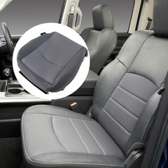 2PCS Driver Side Bottom Cloth Seat Cover and Foam Cushion Pad Compatible Gray