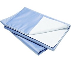 Western Textile 34″ x 36″ Reusable Blue Broadcloth Mattress Underpad (24 Pack)