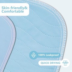 DAHAPYBOO Washable Underpads, 34”x36” 4Pack Incontinence Bed 34×36-4P, Blue
