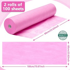 Tudomro 2 Rolls Disposable Non Woven Bed Sheets Massage Table Paper Covers Non W