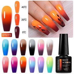 Meet Across Color Changing Gel Nail Polish 12 Colors Pink Blue Purple Orange