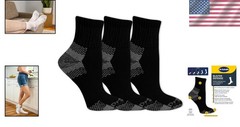 Lightweight Women’s Advanced Relief Crew Socks – 3 Pairs with Blister Resistance
