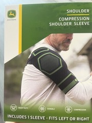 John Deere Shoulder Compression Sleeve L/XL Black/Green LP88910