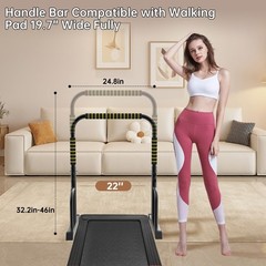 Adjustable Walking Pad Handle – Ergonomic Grip, Easy Installation, Fitness Acces