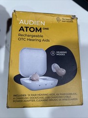 AUDIEN ATOM ONE [BEIGE] RECHARGEABLE OTC HEARING AIDS – OPEN
