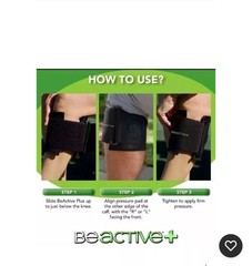 (2 Packs) BeActive+ -Instant Relief Acupressure Calf Brace-Sciatica & Back Pain