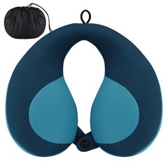 INFANZIA Chin Supporting Travel Neck Pillow, Comfortably Child-Size, Blue