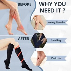 15-20 mmHg Compression Graduated Support Socks Knee Hight Men’s Women’s S/M-L/XL