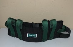 Posey 6537Q Transfer Belt, Gait Belt 55″ Green & Black