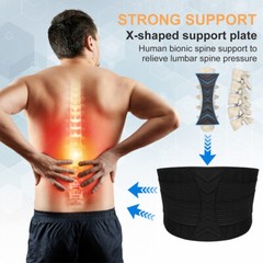 Men/Women Back Support Lower Back Brace Pain Relief Lumbar Support Belt Sciatica