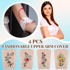 4 Pcs PICC Line Cover Sleeve PICC Upper Arm Cover Soft Breathable Elastic Lin…