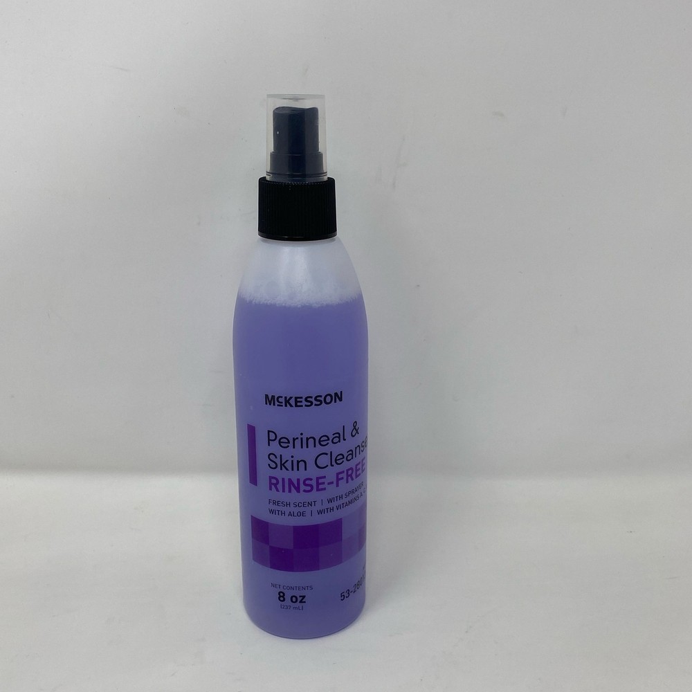 McKesson Perineal & Skin Cleanser Rinse-Free Fresh Scent 8 oz Purple