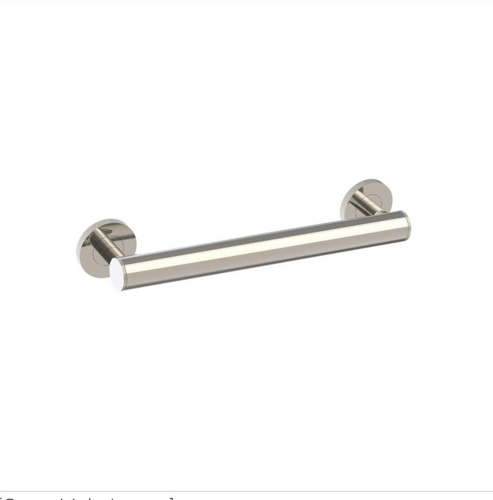 KARTNERS 9100K Series 12” Knurled Grab Bar – Polished Nickel 8289112K2-68