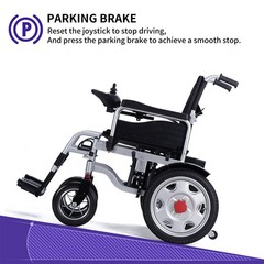 Lightweight Electric Wheelchair 500W Power Motor – Black – Tested Used GoodKP