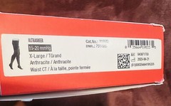 Jobst Ultra Sheer Medical Compression Stocking 15-20mmHg Sz#XL Dark Grey