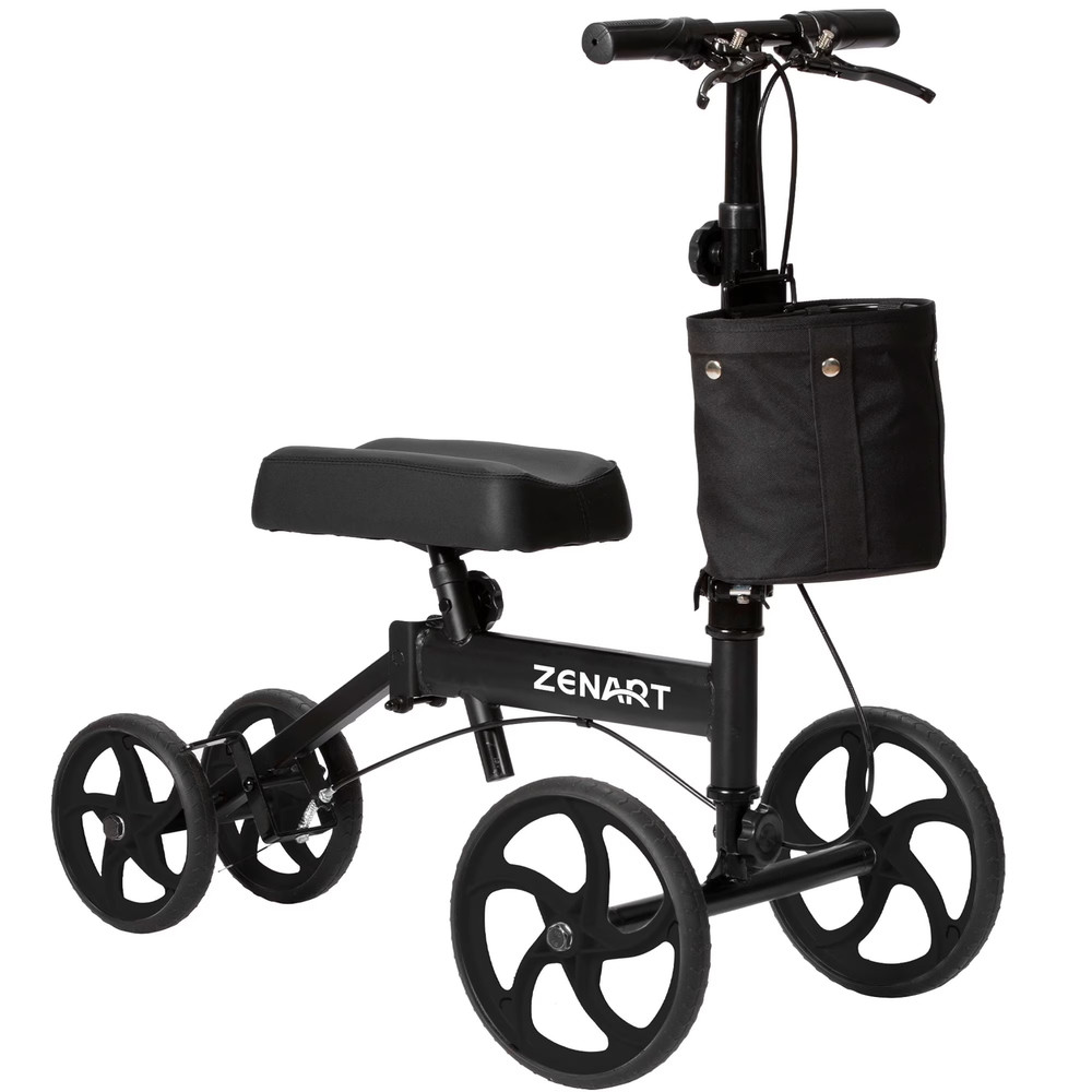 Economy Knee Scooter Foldable Walker for Foot Surgery Adult Crutch Alternative