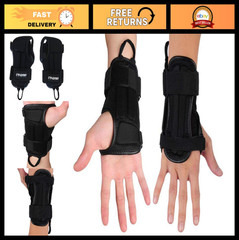 Fitted Wrist Guard Support Brace for Snowboarding, Skating, Motocross, Biking