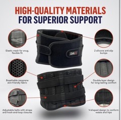 DR. ARTHRITIS BACK BRACE SUPPORT BELT, MEDICAL LOWER LUMBAR BRACE MEDIUM
