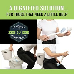 Toilet Aid Unisex Personal Hygiene Tool 18in Assist for Elderly Disabled