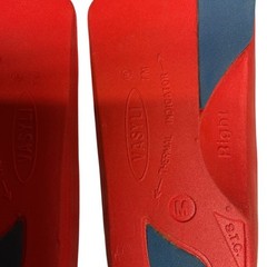 Vasyli Women’s Custom Red 3/4th Length Orthotics High Density Insoles One Size