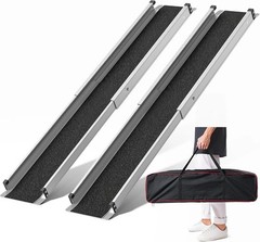 Adjustable Wheelchair Ramp 6FT Telescoping Portable Ramps for Steps Aluminum …