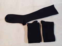 Fenglaoda black knee high compression socks 3 pair size S/M shoe size 5-9 NIB