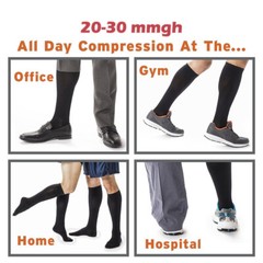 6x Compression Socks With Arch Graduated Support Sox 20-30 mmgh For Women Men