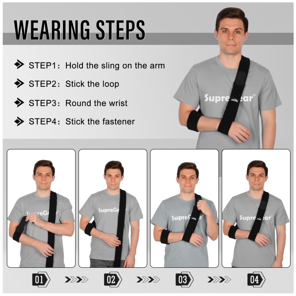 Shoulder Immobilizer for Elbow Injury – Adjustable Arm Strap%