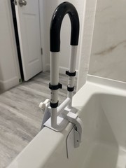 Adjustable Bathtub Safety Rail, Bathtub Handle Grab Bar with Non-Slip Grip fo…