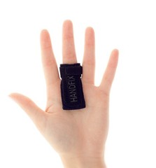 HANDFIX-The One and Only Patented Finger Brace for 1 Count (Pack of 1), Black