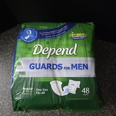 Vintage Depend Guards for Men 48 Count Incontinence Pads 2008 Made In USA NOS