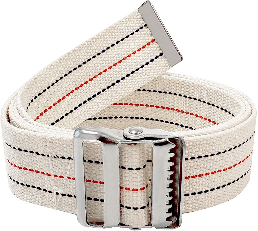 Gait Belt for Patient Transfer & Walking with Metal Buckle LiftAid Beige