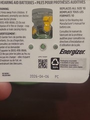 Energizer Zinc Air Hearing Aid Batteries Size 10 32 Total NEW 04/26