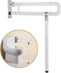 Grab Bars for Bathroom, Foldable Stainless Bar with Texture Grip 29.5(L) x27.5(H
