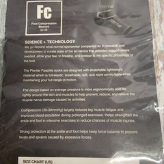 Thirty 48 Plantar Fasciitis Socks – Foot Compression Sleeves Black 1 Pair Medium