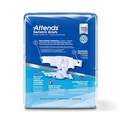 Attends DermaDry Incontinent Brief Tab Closure 2X-Large Heavy Absorbency CS/48