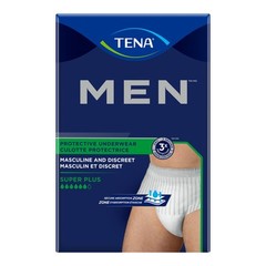 TENA Men Protective Underwear S/M, 34 – 50 Inch, 64 Count (4 Bags of 16)